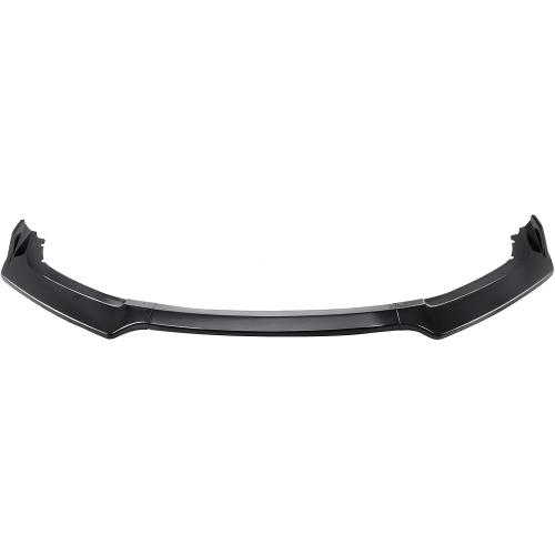 MotorFansClub 3pcs Front Bumper Lip Splitter Fit for Honda Civic 2016 2017 2018 Trim Protection Splitter Spoiler, Glossy Black