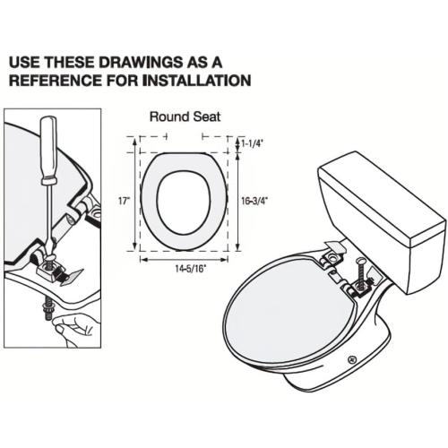 K-4636-RL-0 Elongated Toilet Seat Replacement for kohler 4636-RL-0 Elongated Bowl Toilet Seat Slow-Close, Soft Close toilet Seat and Lid, White