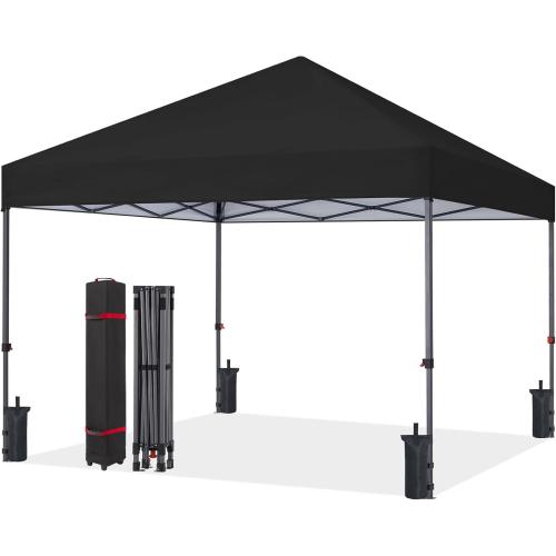 10x10 Pop Up Canopy - Beach Tent with One Push Setup,White
