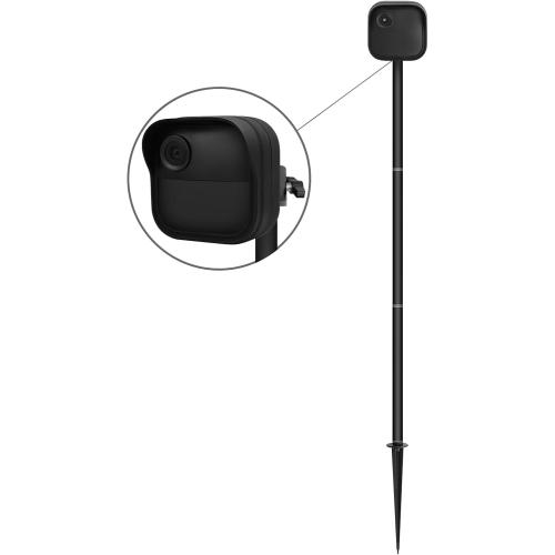 Camera Ground Stake Mount with Weatherproof Silicone Skin for Blink Outdoor 4 / 2K  (2025 Model), Adjustable Height Metal Spike Pole Mount