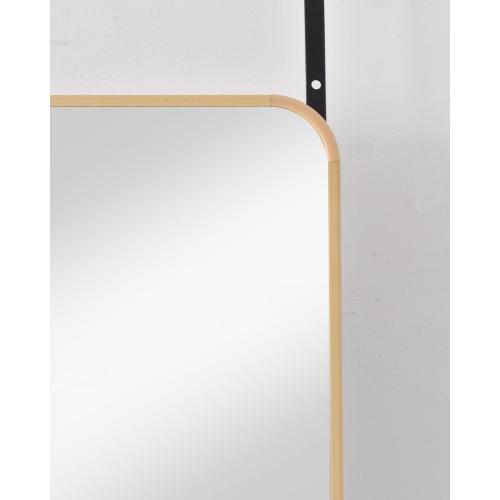 Over The Door Full Length Mirror - 14 x 48, Rounded Corner, Yellow