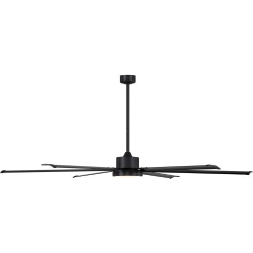Westinghouse Lighting Hudson Yards Adjustable Ceiling Fan with Light, 80-Inch Industrial-Style Indoor/Outdoor Fan in Matte Black, DC Motor, Dimmable LED with Opal Frosted Glass, Remote Control