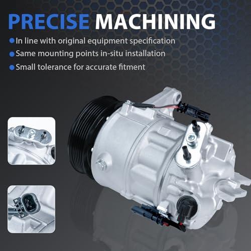 A/C Compressor w/Clutch Fit for 2012-2016 Cadillac SRX (3.6L only) Air Conditioning Compressor for CO 22224C