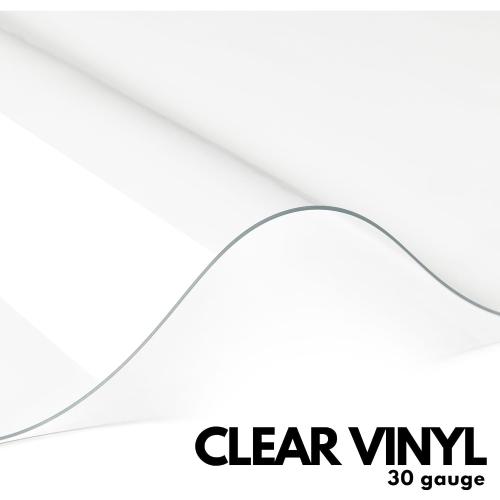 Clear Marine Vinyl Sheeting, 30 Gauge, 5 Yard Roll of Transparent Plastic, Storm Windows, Covering, Protection, Tablecloth Protector