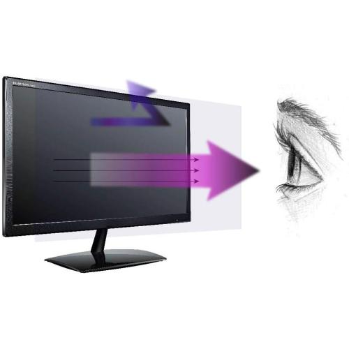 Premium Anti Blue Light and Anti Glare Screen Protector (3 Pack) for 24 Inches Widescreen Desktop Monitor. Filter Out Blue Light and Relieve Computer Eye Strain to Help You Sleep Better