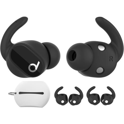 AhaStyle 3 Pairs Silicone Beats Studio Buds Ear Hooks Anti-Slip Ear Covers | Added Storage Pouch, Anti Slip, Secure Fit, Comfortable EarCover Tips Accessories Compatiable with New Beats Studio Buds 2021
