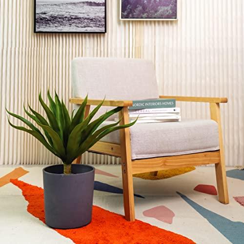 Velener Fake Agave Artificial Plant: Unpotted Fake Agave Plant for Room Decor, UV Resistant Faux Agave Plant for Outdoor/Indoor Decor, 22 inches, Set of 1