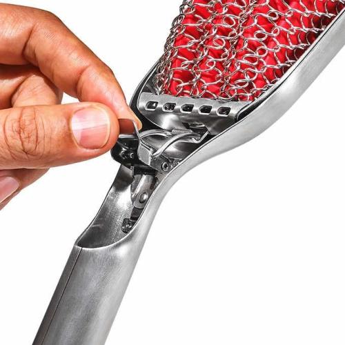 OXO SoftWorks Coiled Grill Brush with Replaceable Head (Stainless Steel, Silicone)
