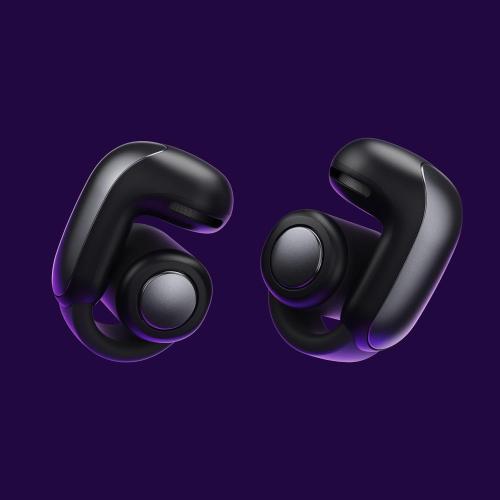 Bose Ultra Open Bluetooth Earbuds, True Wireless Earbuds with OpenAudio for Awareness, Clip On Design for Comfort, Immersive Audio, Up to 48 Hrs of Playtime, Black