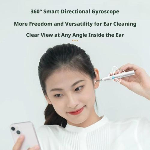 Ear Wax Removal Tool with Camera，Endoscope Ear Pick Cleaner Kit with Spoon,Smart Visual Ears Cleaners Tool,USB Visual Ears Cleaner for Adults and Kids,Pets,Personal Health Care Device