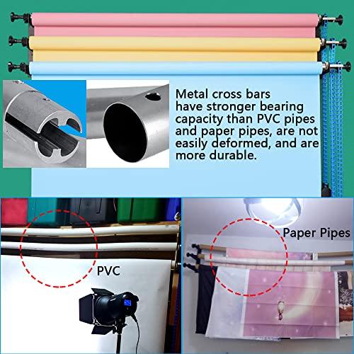 118/3m Stainless Metal Tube Crossbar for Studio Backdrop Wall Mount System - Holder Pole