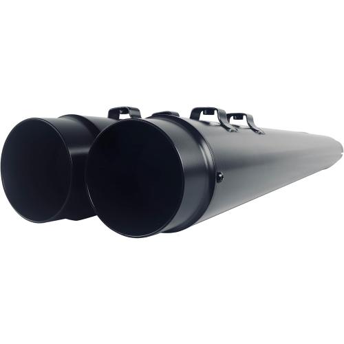 SHARKROAD Black 4.4” Slip-On Mufflers for Harley 2017-up Touring Road King, Steet Glide, Road Glide, Electra Glide, 06BB