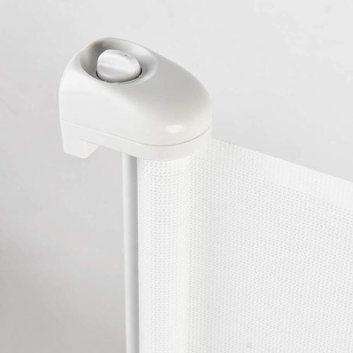 EasyBaby Retractable Baby Gate, 33 Tall, Extends up to 55'' Wide, White/Child Safety Baby Gates, Pet Retractable Gates for Stairs, Doorways, Hallways, Indoor and Outdoor