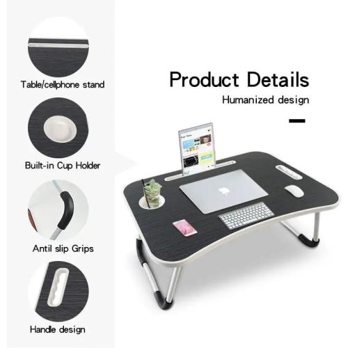 Simple and Stylish Laptop Folding Table, Bedside Storage Table, Portable Suitable for Bed/Sofa/Desk