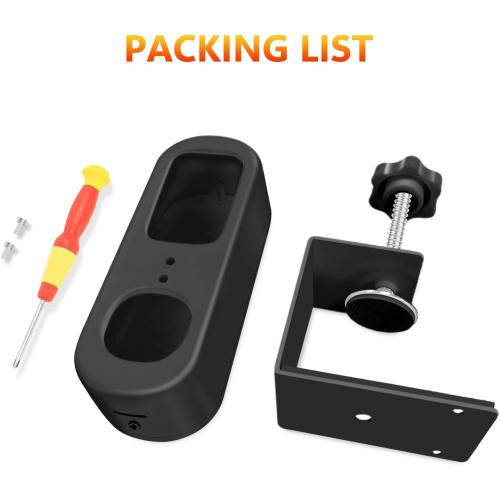 Anti-Theft Doorbell Mount Compatible with Arlo Video Doorbell 2K/HD (2nd Gen), No-Drill Mounting Bracket Secure Holder for Apartment Home Office with Enhanced Protection for Arlo Doorbell Camera