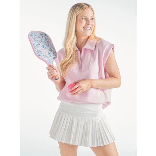 White Simply Southern Women's Skort with Ruffled Hem - Designer Prints - Adult