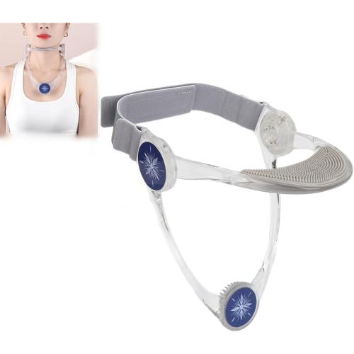 Dioche Adjustable Neck Support, Lightweight and Comfortable, Soft Chin Support, Cervical Traction Device Conducive to Correct Forward Head Posture, for Adults