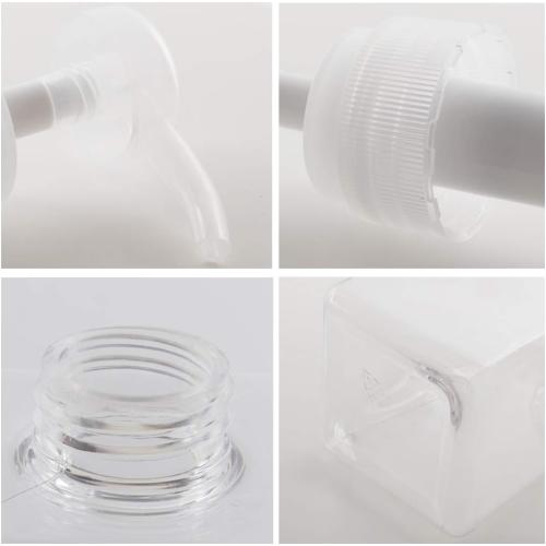 Pump Bottle, Refillable Plastic Empty Lotion Soap Dispenser Liquid Container for Bathroom Shampoo and Body Wash, 15oz/450ml Clear 2 Pack