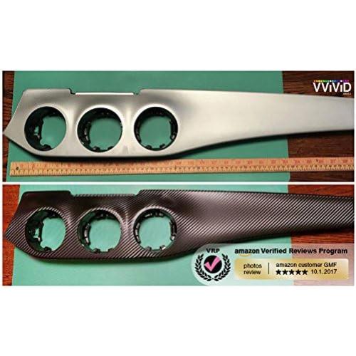 VVIVID XPO Black 3D Carbon Fiber 5ft x 5ft 25sq ft Cast Vinyl Bubble-Free Car Wrap