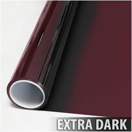 BDF AB03 Window Film Daytime Privacy and Sun Control Ruby Black (Extremely Dark) - 30in X 12ft
