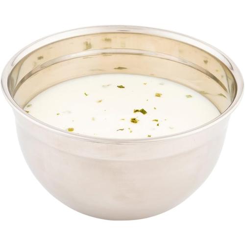 Restaurantware Met Lux 2 Quart Metal Mixing Bowls 1 German Deep Flour Bowl - Corrosion-Resistant Dishwasher-Safe Stainless Steel Metal Prep Bowl Durable For Baking And Cooking