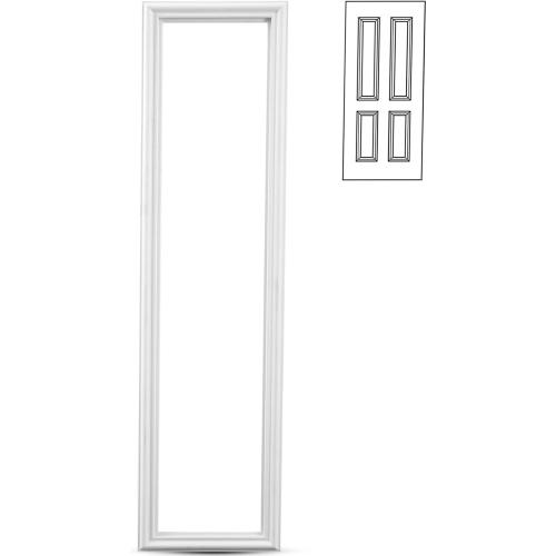 8 x 36 Entry Door Frame Only Replacement Kit for 1'' Glass (Glass Not Included) 1 Lite Exterior Front Door Window Frame Replacement Grille Inserts Home Improvement Easy to Install Use