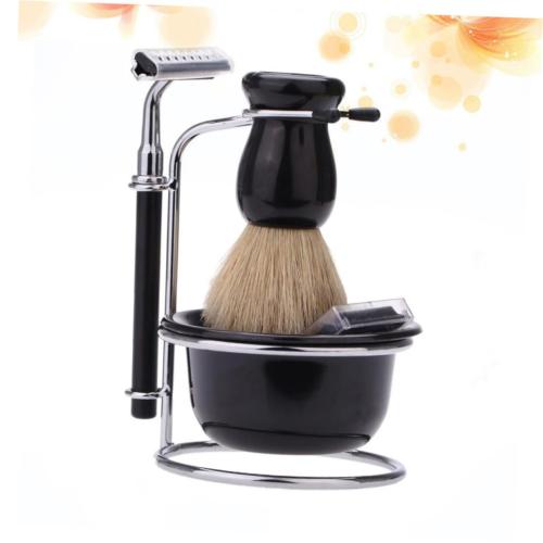 Mikinona Safety Razor Kit for Men Shaving Sets Razor Kit Shaving Brush Stand Bowl Mens Present Set