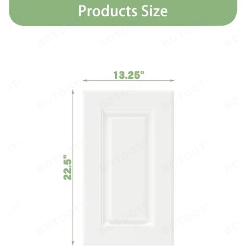 Built-in Cabinet Doors - Cabinet Replacement Doors for Kitchen, Living Room, Bedroom, Bathroom - 22.5 Inch High (White, 13.25 Inch Wide)