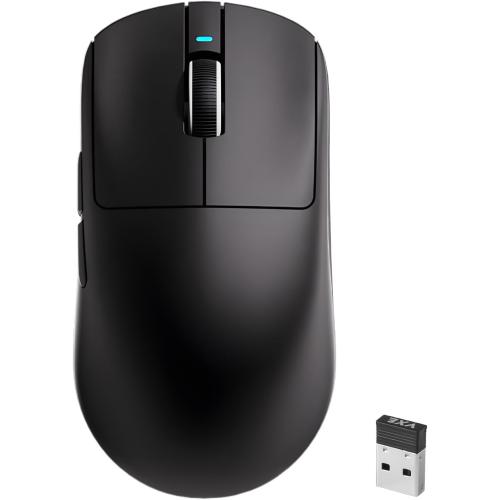 R1 SE  Gaming Mouse, 18000 DPI, High-Precision PAW3395 SE Sensor,55g Lightweight, Tri-Mode 2.4G/BT5.0/USB-C Wireless Mouse, Programmable Ergonomic Mouse Suitable for Laptops/PC/Mac (Black)