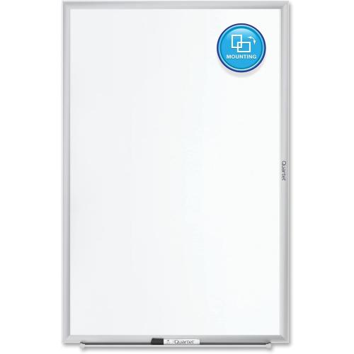 Quartet Whiteboard, Dry Erase Board, Magnetic, 6' x 4', Nano-Clean Surface Resists Ink Stains, Accessory Tray and 1 Dry Erase Marker, Silver Aluminum Frame (SM537)