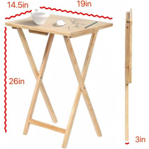 Convenient Foldable TV Tray Table – Ideal for Indoor Use in Small Spaces, Crafted with Durable for Enhanced Stability, Features a Space-Saving Design