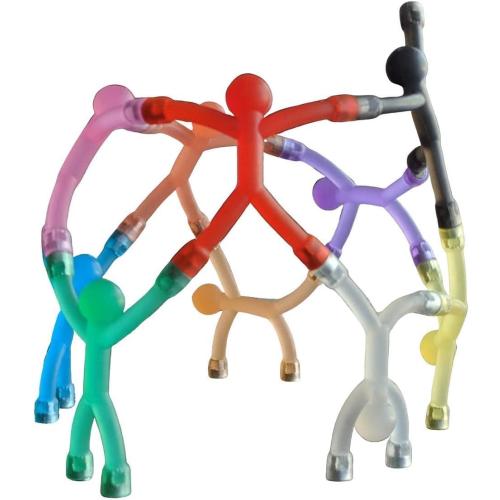 MAGMEN Magnetic Fidget Toys 10PC Opaque Set, STEM Magnetic Building Figures for Kids, Sensory Toys for ADHD Autism, Stocking Stuffers, Travel Toys, Desk Toys for Adults, Easter Basket Stuffers