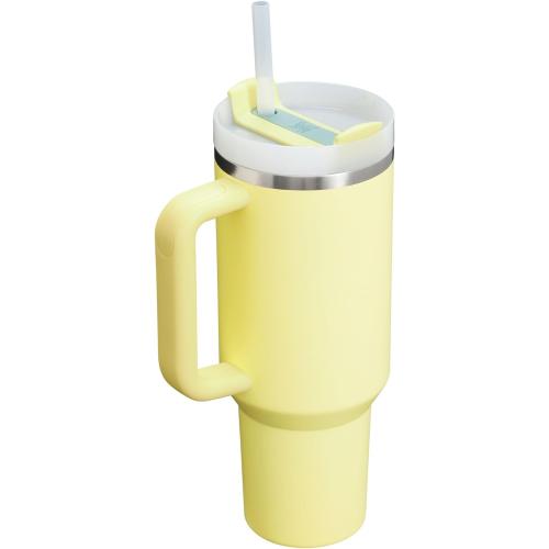 STANLEY Quencher H2.0 Tumbler with Handle and Straw 40 oz | Flowstate 3-Position Lid | Cup Holder Compatible for Travel | Insulated Stainless Steel Cup | BPA-Free | Pomelo