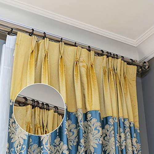 Metal Curtain Rings with Hooks, 1.26 Inches Interior Diameter