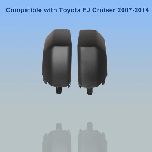 2 Pcs GXARTS 2PCS Black Driver & Passenger Side Front Corner Bumper End Cap 5242235060 Compatible with Toyota FJ Cruiser 2007-2014