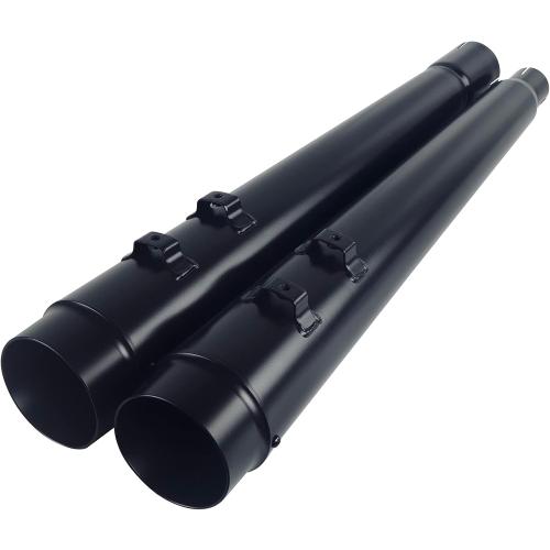 SHARKROAD Black 4.4” Slip-On Mufflers for Harley 2017-up Touring Road King, Steet Glide, Road Glide, Electra Glide, 06BB