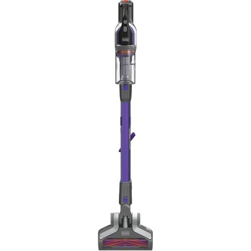 Purple BLACK DECKER Pet Hair Vacuum, Cordless Vacuum Cleaner Pet Hair, Up to 55 Minutes of Runtime, Interchangeable Floorhead, Maximum Suction, Multi-Surface, Light Weight, Powerseries Extreme (BSV2020P)
