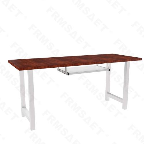 White 24 FRMSAET Furniture Accessories Office Product Suits Hardware 20/24/30 inches Keyboard Drawer Tray Wood Holder Under Desk Adjustable Height Platform(24 inches,White)