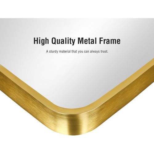 Floor Mirror, Full Length Mirror with Stand, Arched Wall Mirror, Gold Floor Mirror Freestanding, Wall Mounted Mirror for Bedroom Living Room, Gold