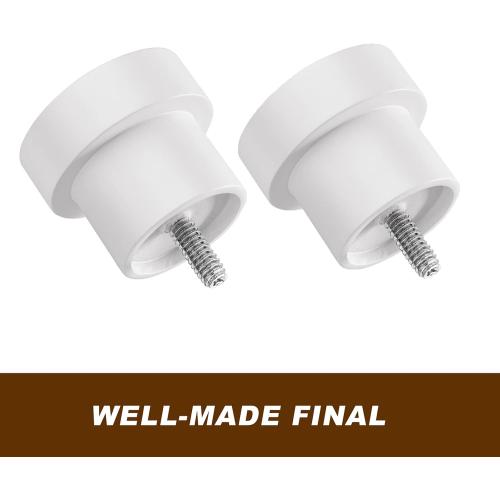 Size 66 to 120 Color White  White Curtain Rods for Windows 66 To 120 Inch, 1 Inch Heavy Duty Adjustable Curtain Rod With Modern Decorative End Cap Finials WIth Brackets【NOT TENSION ROD】