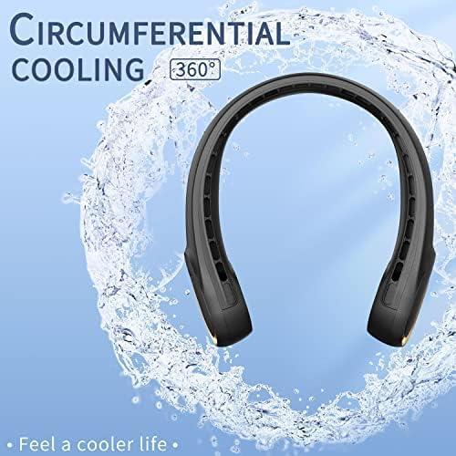 FrSara Portable Fan,Personal Neck Fans that Blow Cold Air,Upgraded 4000mAh