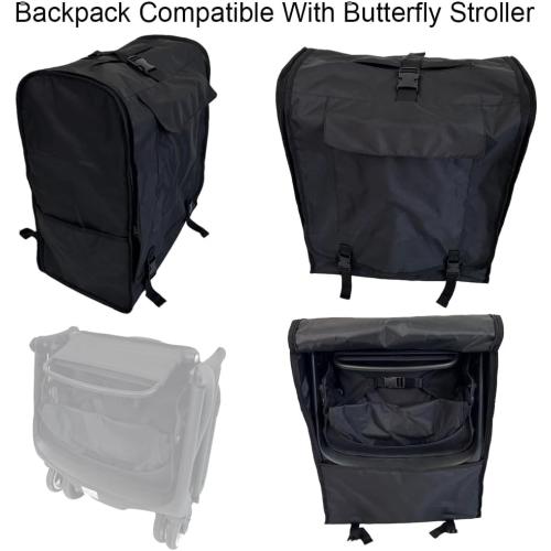 AICTIMO Stroller Backpack, Baby Pram Travel Bag, Baby Stroller Storage Bag Compatible With Bugaboo Butterfly Strollers