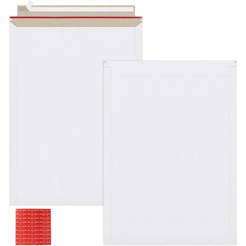 340 Pack 13x18 inch Large Rigid Mailer Self Seal Photo Document Mailers, Stay Flat White Cardboard Envelopes White Photography Mailers for CD, Photos, Document
