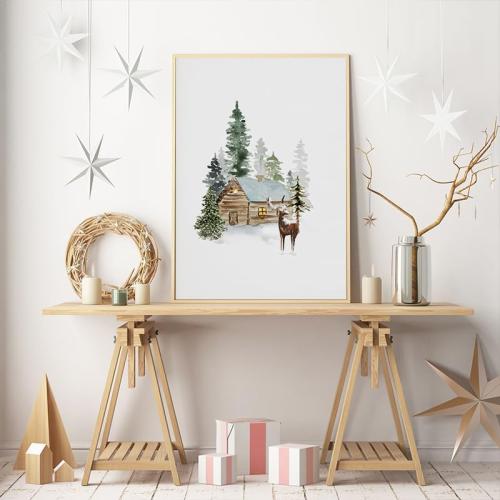 Oak Wood Picture Frames 11x17 with Mat for 9x15 - Natural Solid Wood Photo Frame Real Glass Wall Hanging