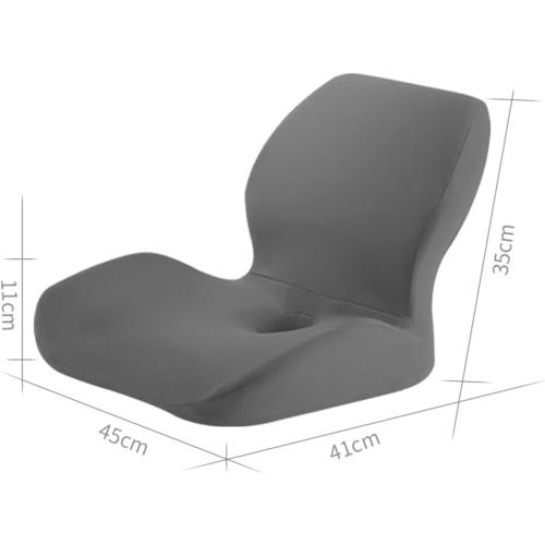 Memory Foam Seat Cushion and Lumbar Support Pillow Set - Orthopedic Coccyx Pad for Office Chair, Car, Truck - Ergonomic Pain Relief for Back, Tailbone, Sciatica - Ideal for Wheelchair and Home Use
