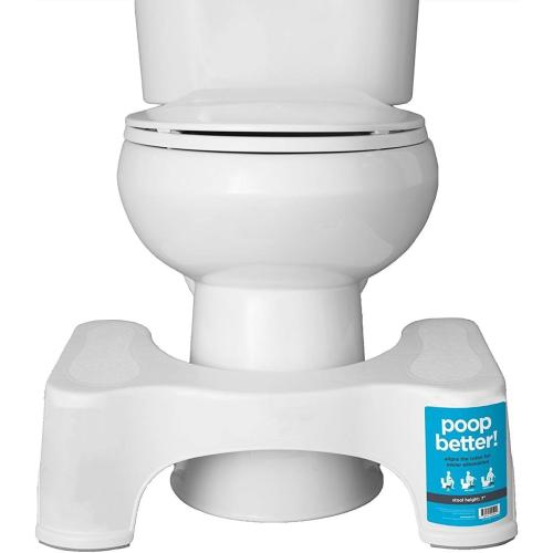 Squatty Potty The Original Bathroom Toilet Stool, 7 Inch height, White