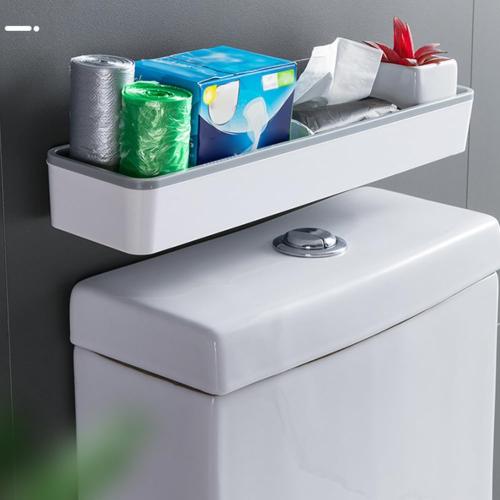 Eforcase Bathroom Shelves for Wall Organizer - Bathroom Shelves Over Toilet Wall Mounted Floating Shelves Tray Farmhouse Shelf Toilet Paper Storage Organizer No Drilling Hang Walls Storage Holder