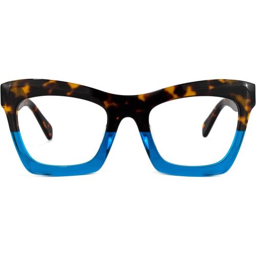 VOOGLAM Stylish Rectangle Blue Light Blocking Glasses for Women Anti Eyestrain Dry Eyes Eyewear Sienna