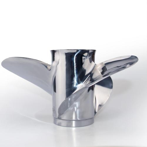 CAPTAIN Stainless Steel Outboard Propeller, 10.25 Diameter x 16 Pitch fit Yamaha T25 F30 40 48 50 F40 F50 55 60 F60 HP Engines, 13 Spline Tooth Boat Prop, RH Propellers