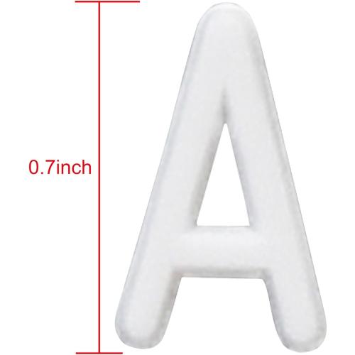 Letters for Felt Letter Boards, 300 Pieces Including Characters, Numbers & Symbols 0.7 Inch for Changeable Plastic Message Boards (White)